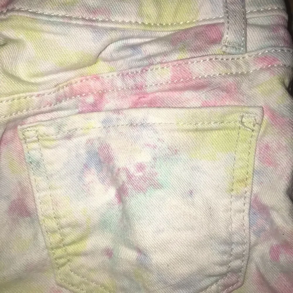 Gap Tie Dye Pastel Jean Shorts